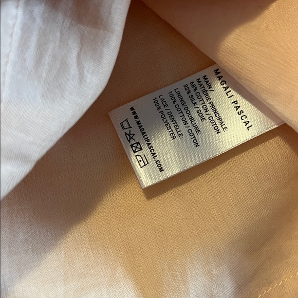 MAGALI PASCAL. Peach “Corinne” top. Size xs. NWOT - Picture 5 of 6